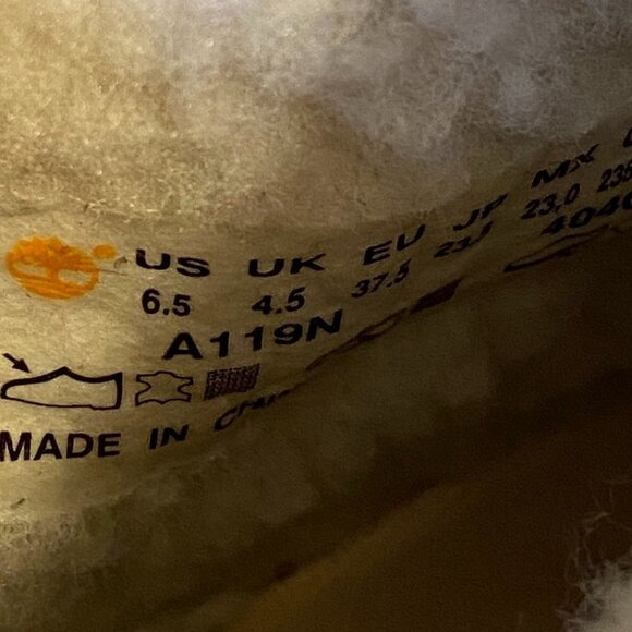 Timberland Teddy Fleece Burgundy Women's Leather Boots - Picture 8 of 12